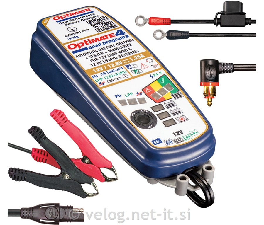 Polnilec OptiMate 4 Quad Program Premium CAN-bus (BMW)