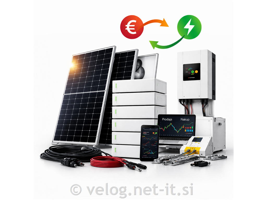 Sončna elektrarna 8kW 10kWh Deye za trgovanje z energijo