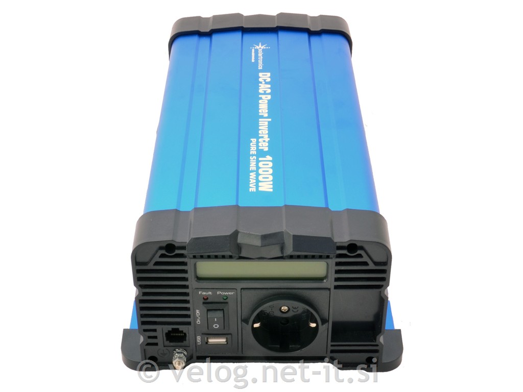 Razsmernik 12V 1000W čisti sinus Solatr