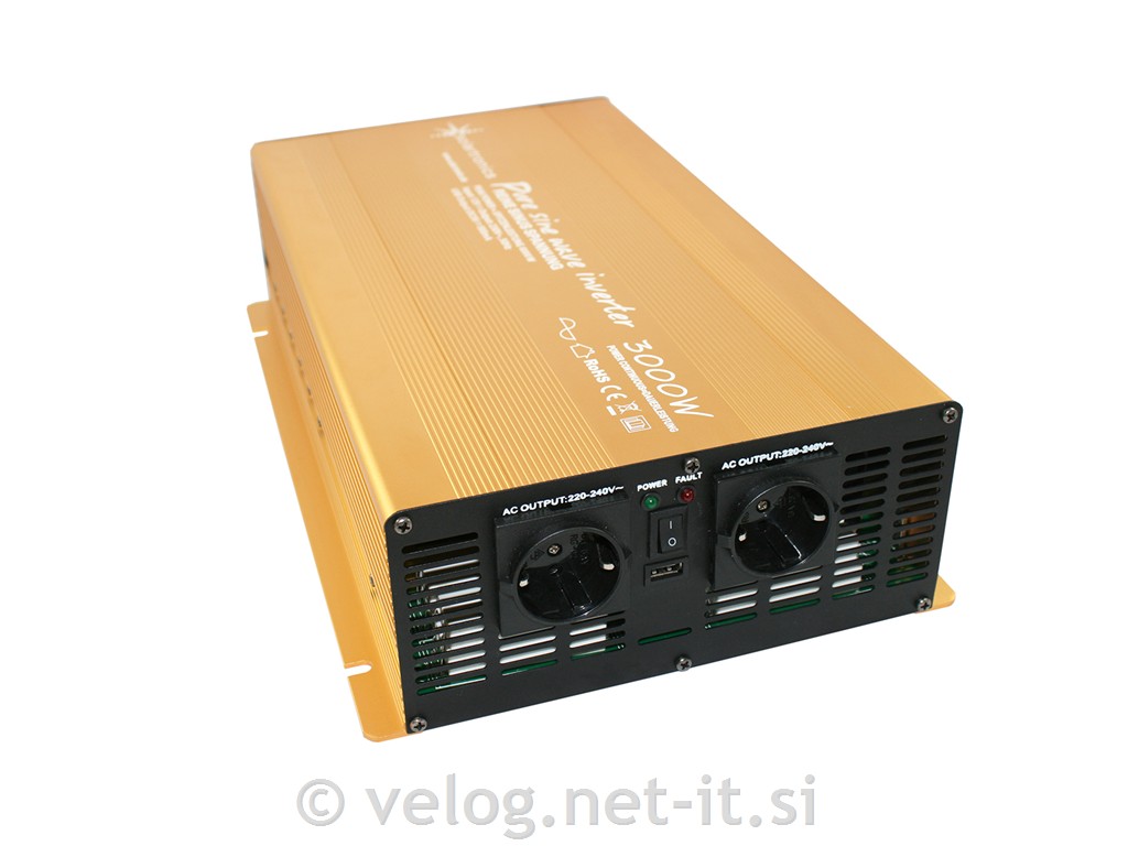 Razsmernik 3000W 12V čisti sinus