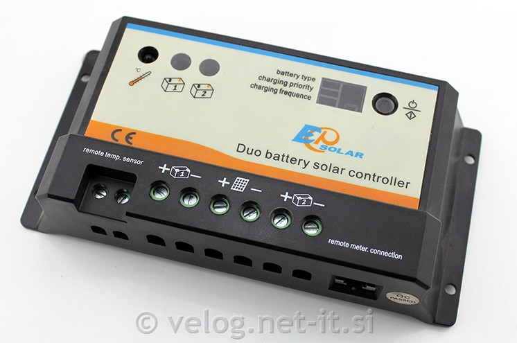 Solarni regulator duo 10A Epsolar, za plovila, avtodom