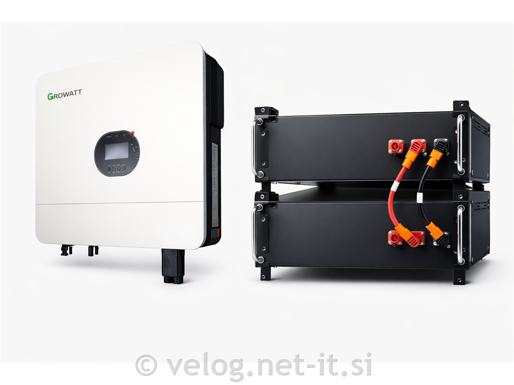 Otočna sončna elektrarna / Growatt 6kW in hranilnik 5kWh