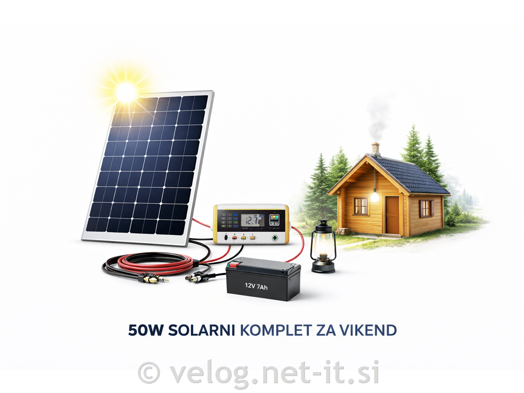 Solarni komplet za vikend 50W