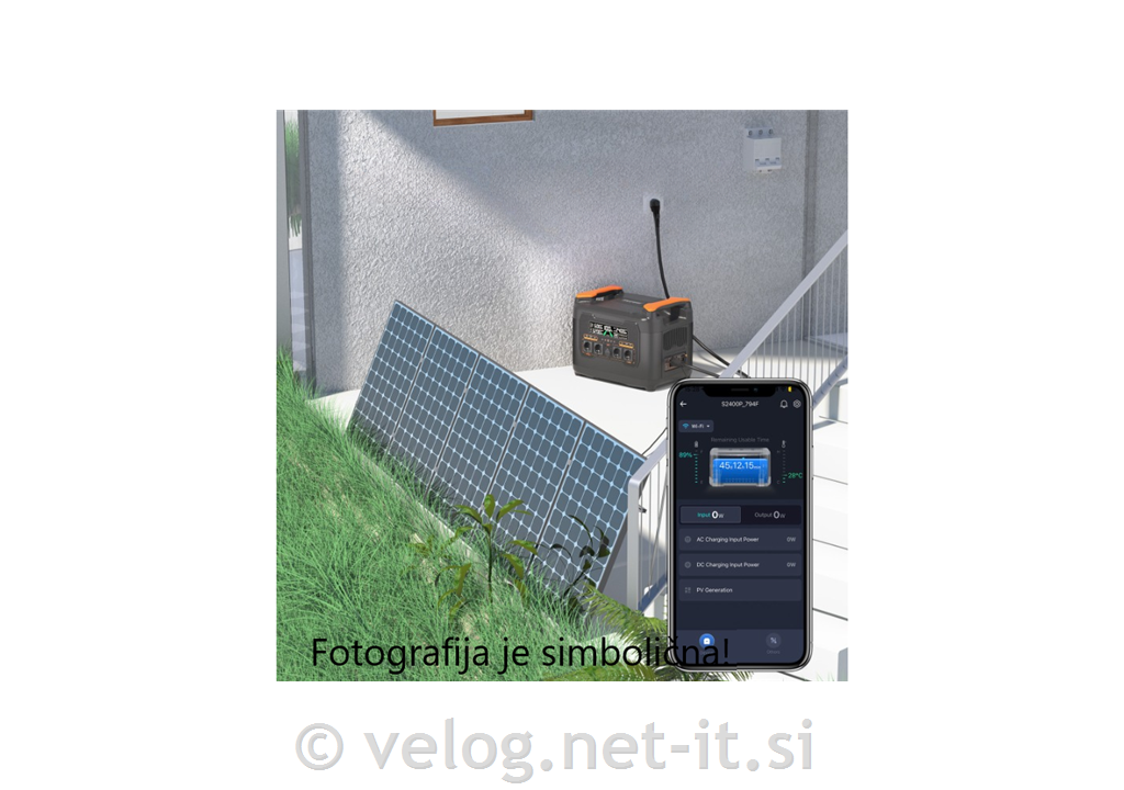 Balkonska sončna elektrarna z baterijo