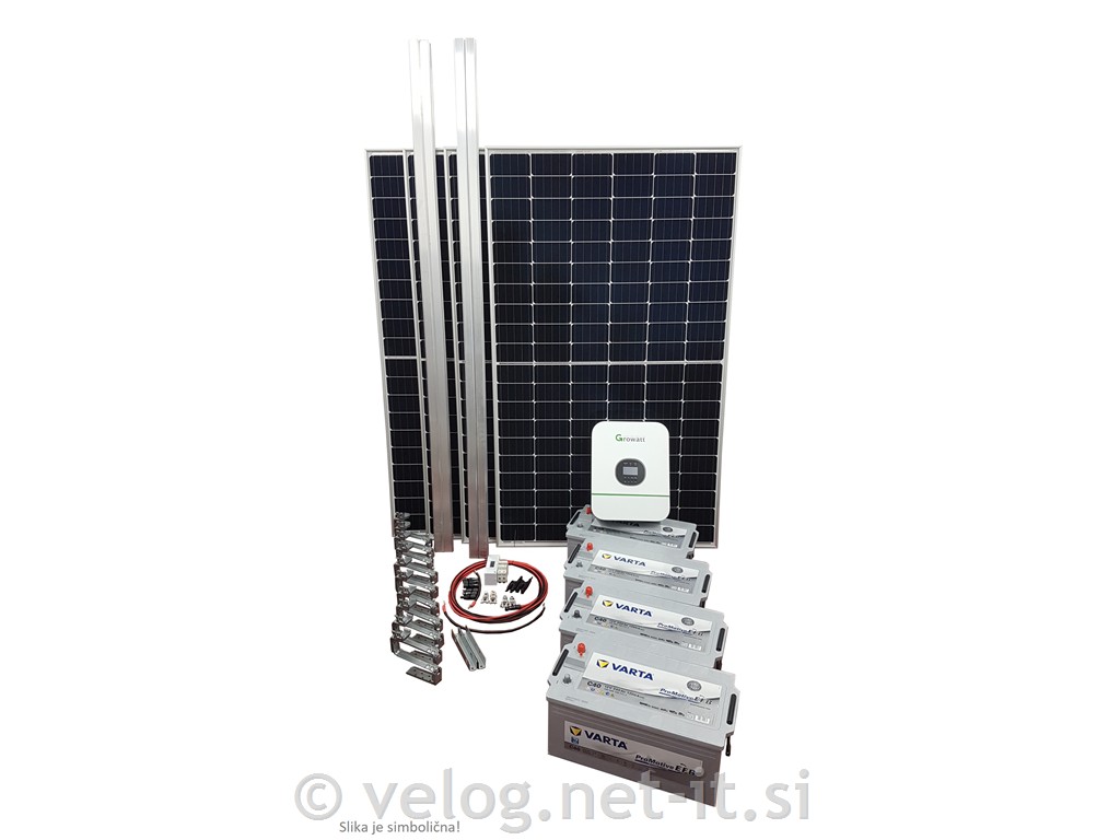 Solarni komplet za vikend 1600W - sestavite ga sami