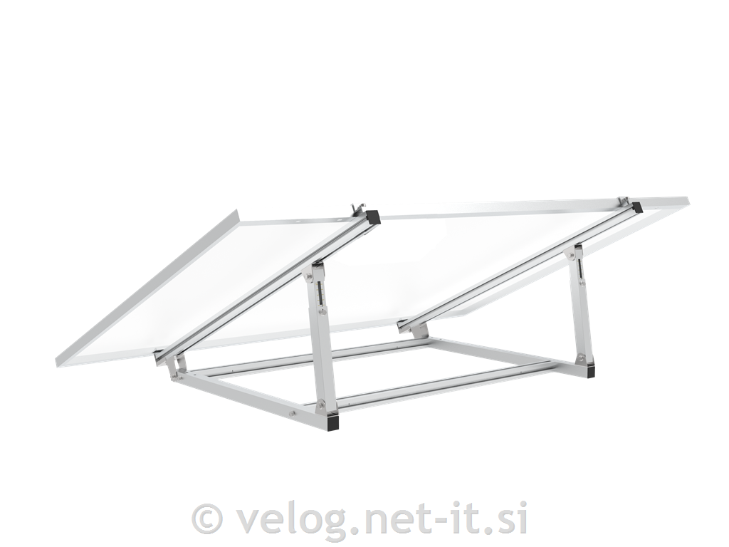 Univerzalni nosilec z nagibom za sončni panel na balkonu, zidu ali tleh