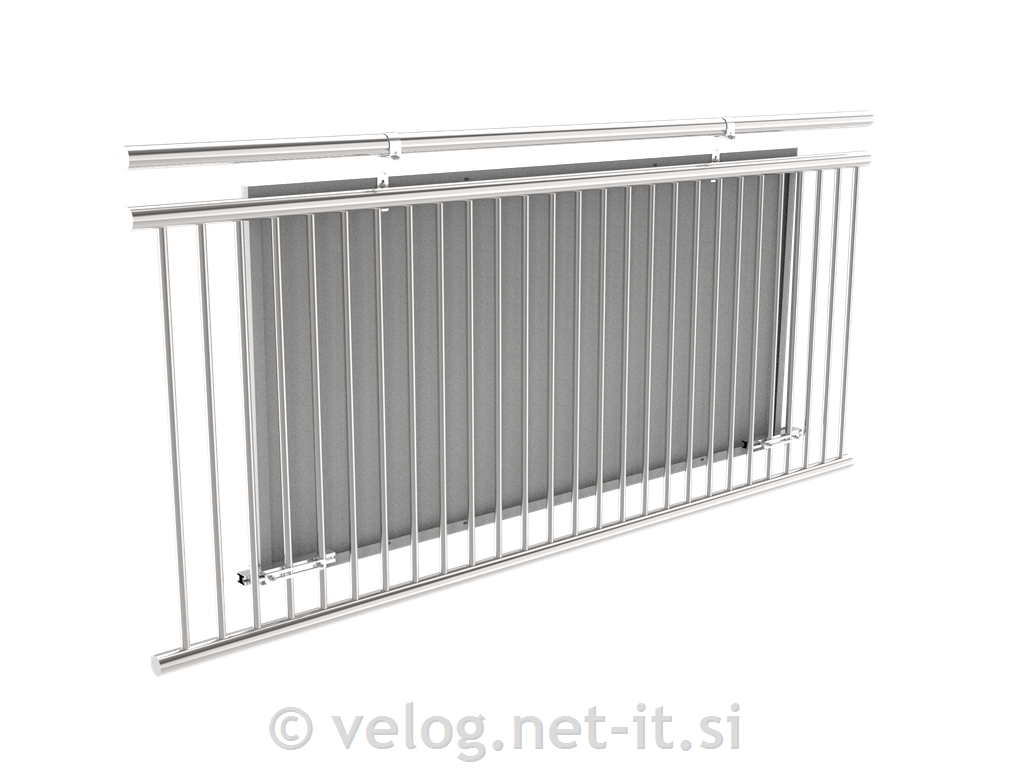 Nosilec z nagibom za solarni modul na balkonu