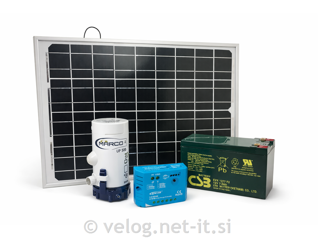 Solarni komplet za črpanje vode v vrtu