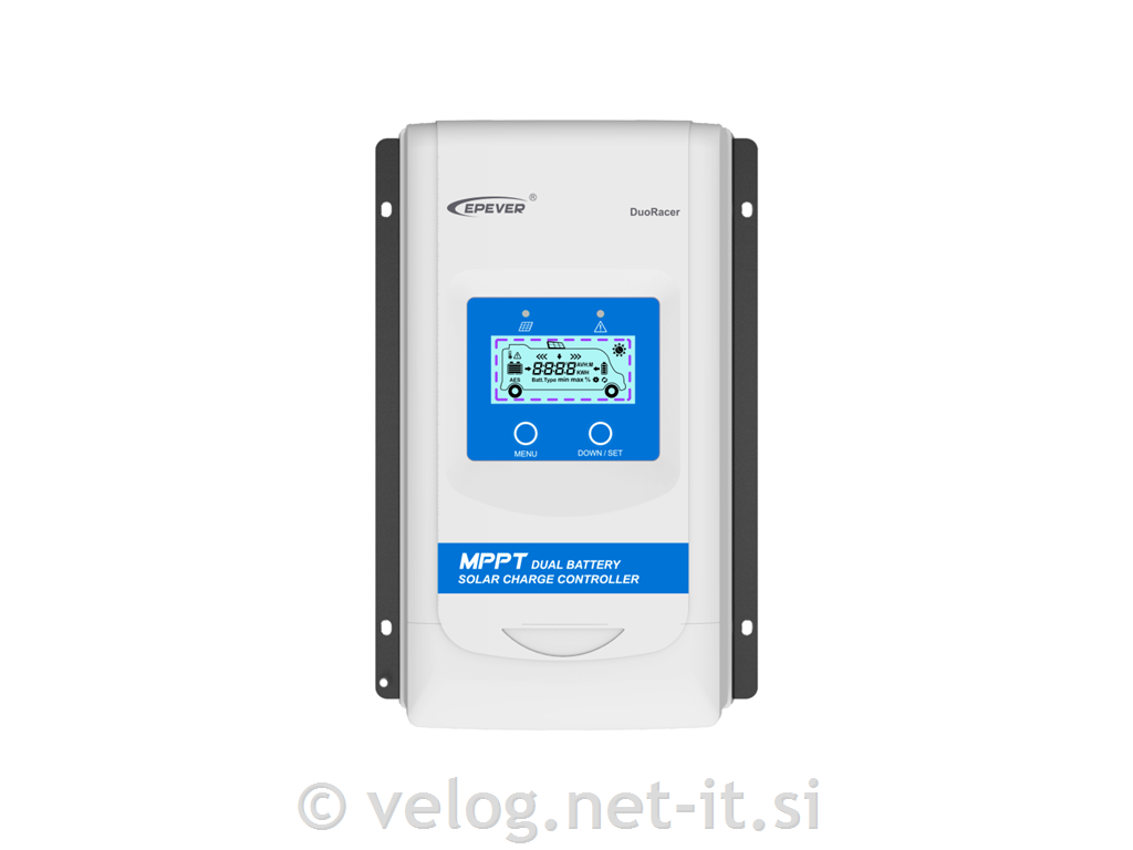 MPPT solarni regulator DUO 20A, za navtiko, avtodom