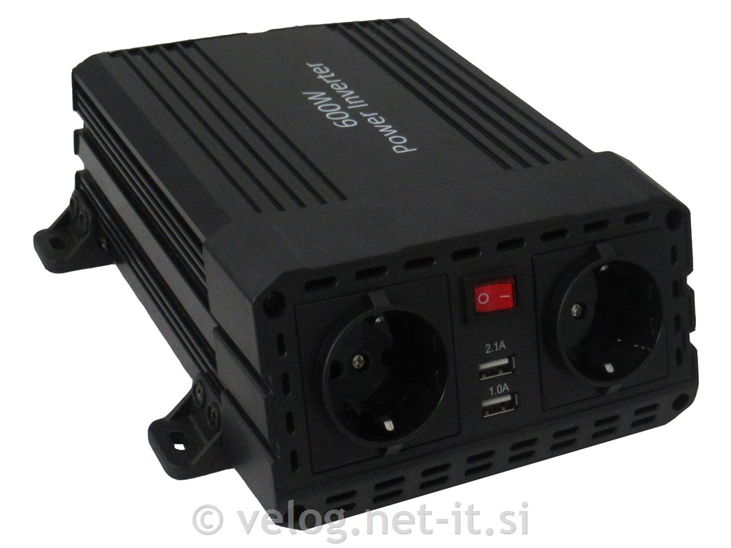 Razsmernik 600W 12V za sončne celice, navtiko, avtodom