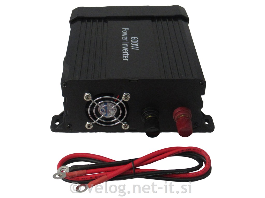 Razsmernik 600W 12V za sončne celice, navtiko, avtodom