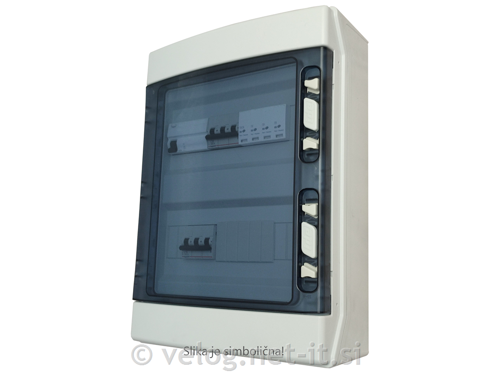 DC zaščitna omarica za hibridne sončne elektrarne, 2 stringa