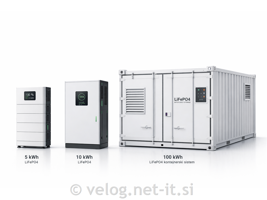 Hranilnik za vgradnjo v obstoječe sončne elektrarne