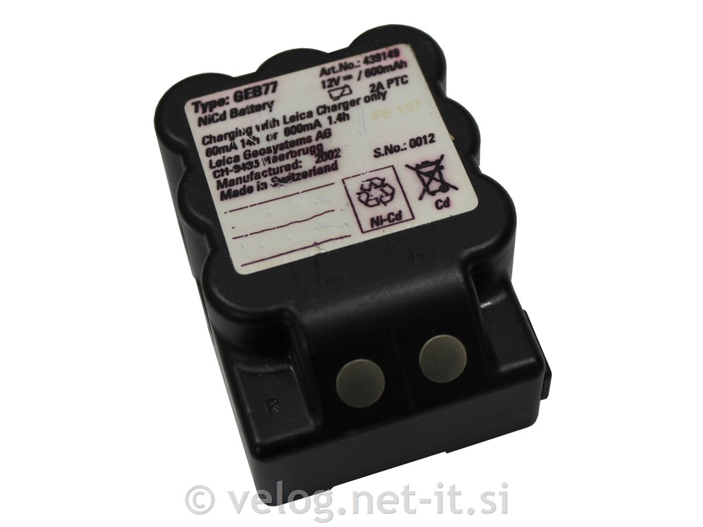 Obnova baterije Leica GEB77