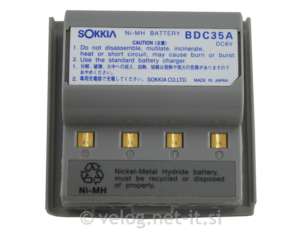 Obnova baterije Sokkia BDC 35A