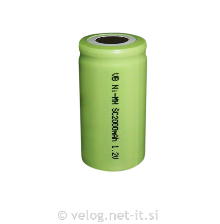 Baterijska celica Ni-Mh SC2000mAh HP