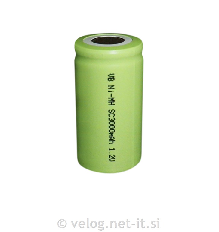 Baterijska celica Ni-Mh SC3000mAh HP