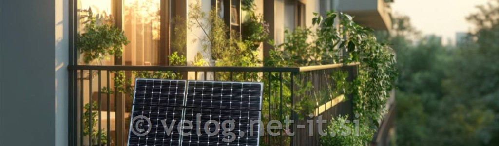 Balkonska sončna elektrarna je energetska samostojnost v stanovanju