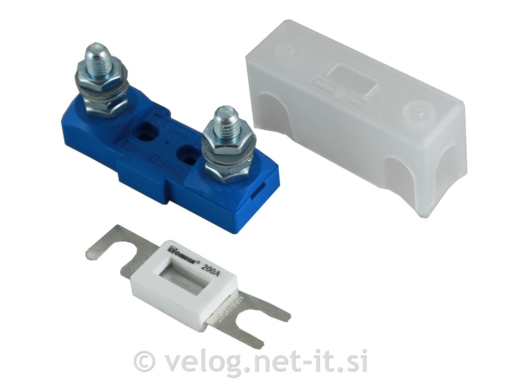 Varovalka MEGA 200A 48V z nosilcem