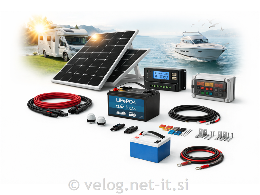 Solarni kompleti za avtodom, navtiko