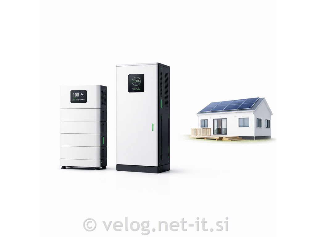 Hranilniki električne energije za hibridne sončne elektrarne